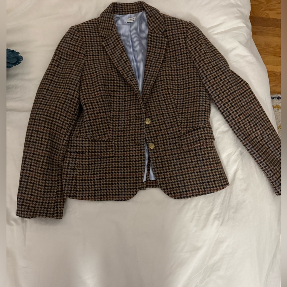 J Crew Houndstooth blazer - matching skirt available